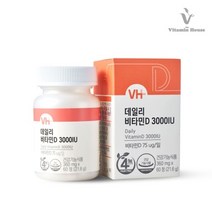 비타민하우스 데일리 비타민D 3000IU 360mg x 60정 츄어블 비타민디