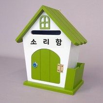 원진엘앤비 우드하우스 메모꽂이함 그린, 소리함