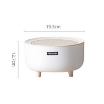 1PCS 데스크탑 미니 데스크탑 쓰레기 수 간단한 보도 쓰레기 저장소 빈 학생 기숙사 침대 옆 테이블 라운드 자동차 책상 휴지통 수, 01 B