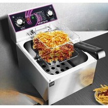 2구 튀김 기계 감자 대용량 식당 바스켓 어묵 츄러스, 타이밍모델(단일실린더10L2400W)