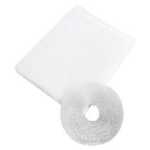 Windows 용 나방 절단 가능 도어 네트 DIY 크기, 나일론, 화이트 1.3x1.5m