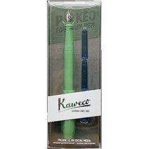 Kaweco 카베코 만년필 F 세자 얇은 촉 파케오 정글 그린 10002227 양용식 브리스타, 블루