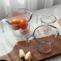 앵커호킹 계량 컵 250ml~1L 8온스 커피 이유식 저그 손잡이 비커, 앵커호킹계량컵500ml (16온스 (55177