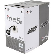 넷메이트 CAT 5E UTP 케이블 305m, 블랙(NMC-UTP29T), 1개