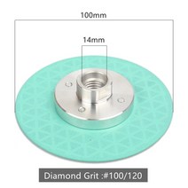 M10/M14 플랜지 앵글 그라인더 커팅 휠 100mm 톱날 진공 브레이징 다이아몬드 그라인딩 디스크(대리석 콘크리트 세라믹 타일용), M14, GREEN, 03 GREEN_01 M14 Thread
