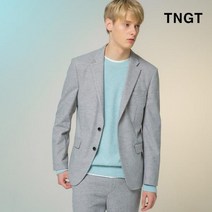 TNGT 라이트베이지 울혼방 솔리드 원버튼 자켓