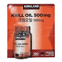 커클랜드 크릴오일 100% 500mg x 180캡슐 코스트코, 1개, 180개