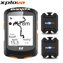 한글판 엑스플로바 X2 자전거 GPS 스마트 네비게이션 속도계, 3. 엑스플로바 X2   우비크 번들셋