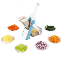 슬라이서 Multifunctional Manual Carrot Vegetable Cutter Chopper Potato Slicer Food Shredder Fruit Grater, [03] blue, 03 blue