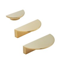 가구손잡이 반달 F222 골드유광(미리탭), 3) 가구손잡이 반달2구 골드유광 92xp64mm