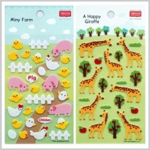 펠트스티커 데코 꾸미기 스티커, 선택_동물캐릭터(토크토크)