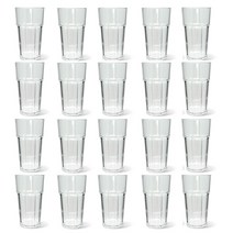 업소용 급식용 8각 물컵 PC 12 OTC 354ml, 투명, 20개
