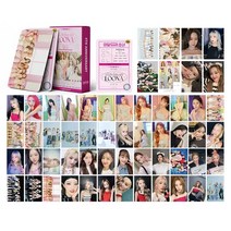아이돌 포카 굿즈 포토 카드 55장 kpop loona lomo 4 주년 기념 hd 사진 앨범 엽서 새 앨범 팬 선물 38, 01