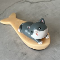 귀여운 캐릭터 인형 도어스토퍼 방문스토퍼 문닫힘방지, 생선고양이, 1개
