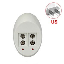 6F22 9V 리튬 니켈 수소 Ni-CD 배터리에 대 한 미니 듀얼 장난감 충전기 미국 EU 플러그 충전식 휴대용 어, 02 US Plug