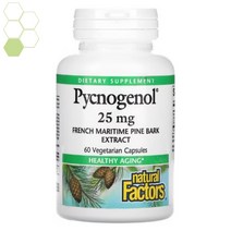 네츄럴팩터스 pycnogenol 프로시아니딘 25mg 60베지캡슐