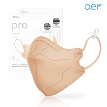 아에르 프로 안면부 여과식 마스크 방진 10개 2급, 브라운