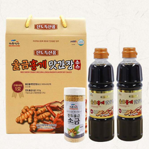 진도 울금 홍게 맛간장500ml 2개 울금소금 1개 선물세트1호 국산콩 100% 집들이선물