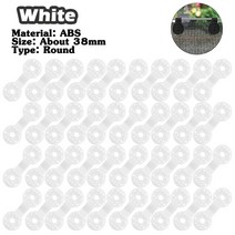 메쉬펜스 태양 쉐이드 그물 클립 정원 온실 고정 플라스틱 그로밋 울타리 설치 후크 5 개, 5.White - 10Pcs