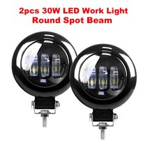 LED 바 ANMINGPU-오토바이 안개등 5 인치 30W 12V/24V LED 지프 Niva Suv 보트 스포트라이트 bar, 한개옵션1, 03 2pcs round
