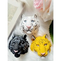 (당일출고) 힐링제작소차량용방향제 호랑이 클립형 방향제, 스윗맨 향, 백호+5ml리필