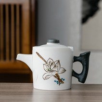 가정용 도기 옹기 약탕기 전통 한약탕기 대형 보온 주전자, 19.눈꽃 생화주전자
