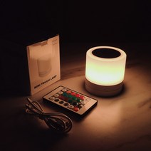 무몬 LED USB 스마트 무드등 수유등 아이방 수면등 간접조명 신생아, 우드