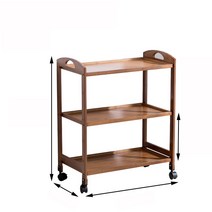 이동식 엔틱 웨건 원목 우드 선반 트롤리 나무 왜건 수납장 카트 트레이, 옵션5