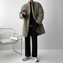 남자 오리지널 패딩 개파카 롱 야상 점퍼(4color)