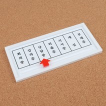 부착형 상황안내표지판 회의중 강의중 상담중 외출중 식사중 재실 부재중 표지판 오피스 안내판 인테리어