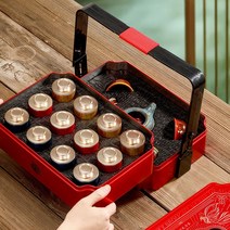 Longfeng Chengxiang 핸드백 선물 상자 철관음 대홍포 Jinjunmei 작은 통조림 선물 중국차 명차 녹차