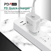가성비100 피스 18W USB c형 충전기 어댑터 11 프로 Xs PD 파워 타입 C미국 플매트 카펫 러그 아이, 02 US