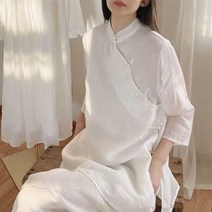 여성 차이나카라 블라우스 승무원 면접복 반폴라 프릴 하객 셔츠 4XL까지