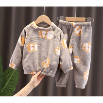 유니타운 아동 후리스 상하의 세트 그레이 다람쥐