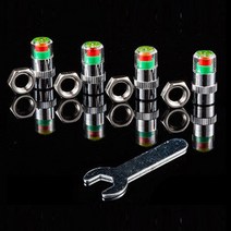 4PCS 자동차 타이어 압력 센서 밸브 캡 모니터 경고 표시기 휠 스템 공기 진단, 01 4pcs anti-theft nut