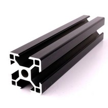 2020 2040 3030 2080 알루미늄 프로파일 100 200 300 350 400 450 500 550 600 mm 선형 레일 압출 CNC 3D 프린터 부품, 500mm, T-3030 black