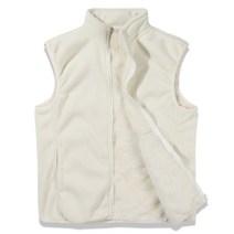 S~4XL 남여공용 양털 후리스 뽀글이 기모 보아털 조끼 빅사이즈