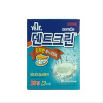 덴트크린 의치 치아교정기 틀니세정제 민트향 36정 X 3박스(108정), 36정 x 3박스(총108정)