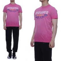 [디스퀘어드2] 남성 반팔 티셔츠 (S74GC0891_S20694_399)