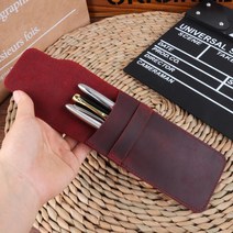 빈티지 가죽 펜홀더 케이스 수제 보관 레트로 파우치, 블루 스몰 UK00880, 본상품선택