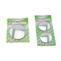 피케이몰 [1+1] 차량용 사이드미러 부착식 보조미러 사각지대 안전 볼록렌즈, 중형+소형2P, 1+1