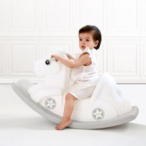 포니사이클 목마 원목 말 봉제 흔들말 트로이 놀이기구 집 흔들목마 장난감, 02