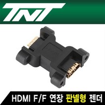 TNT HDMI 연장 판넬 고정형 젠더(F/F)/NM-TNT95P/나사 포함/월 플레이트/판넬/테이블/컴퓨터 책상 고정용 HDMI 연장