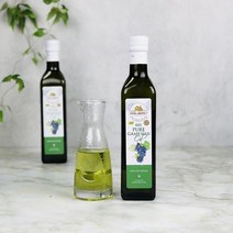 바보사랑 압착 비정제 포도씨유 팜투마켓 포도씨오일 500ml.빈스몰