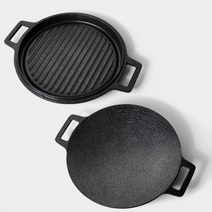 불판 멀티팬 그리들팬 IH 원형 그릴팬 캠핑 구이팬 고기 주물 주물팬 무쇠, 클로이 그리들팬(멀티팬_소 25cm)