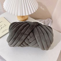 패브릭얀 자이언트얀1kg 벨벳 망고실 뜨개실, 벨벳진그레이1kg