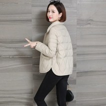 여성경량패딩 다운 코튼 재킷 봄 가 새로운 패션 슬림 코트 대형 짧은 파카