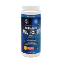 Natures Plus 캄어슈어 마그네슘 파우더 400 mg 리프레싱 핑크 레몬에이드 맛 408 g