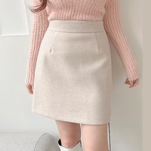 블랙홀제이 여성용 하유 울 미니 스커트 *울20%*