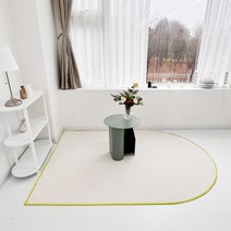 유이 믹스매치 아치형 비정형 러그 카페트 워셔블 200x300cm